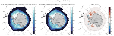 FM Climatology Map of Southern-Hemisphere Sea-Ice Thickness.