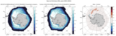 ON Climatology Map of Southern-Hemisphere Sea-Ice Thickness.