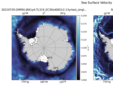 Antarctic Velocity Magnitude