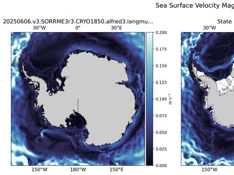 Antarctic Velocity Magnitude