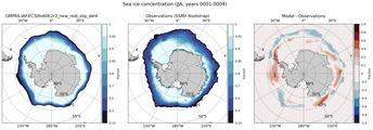 JJA Climatology Map of Southern-Hemisphere Sea-Ice Concentration. <br> Observations: SSM/I Bootstrap
