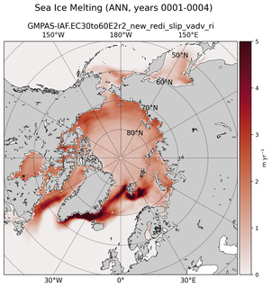 ANN ANN Climatology Map of Northern-Hemisphere Sea Ice Melting