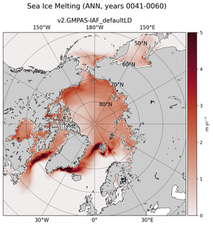ANN ANN Climatology Map of Northern-Hemisphere Sea Ice Melting
