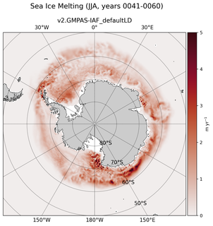 JJA JJA Climatology Map of Southern-Hemisphere Sea Ice Melting