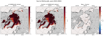 JJA JJA Climatology Map of Northern-Hemisphere Sea Ice Melting