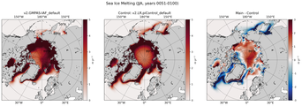 JJA JJA Climatology Map of Northern-Hemisphere Sea Ice Melting