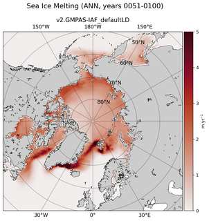 ANN ANN Climatology Map of Northern-Hemisphere Sea Ice Melting