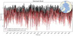 Transport through the Denmark Strait Transect