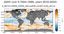 ANN Anomaly in Ocean Heat Content over 0-700m