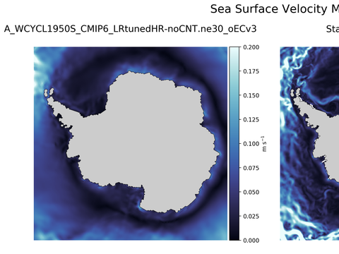 Antarctic Velocity Magnitude