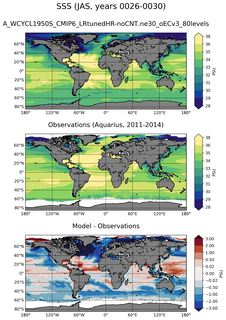JAS Mean Sea Surface Salinity