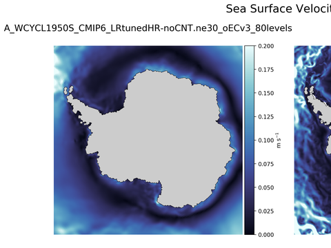 Antarctic Velocity Magnitude