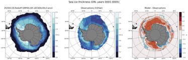 ON Climatology Map of Southern-Hemisphere Sea-Ice Thickness.