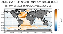 ANN Anomaly in Ocean Heat Content over 700-2000m