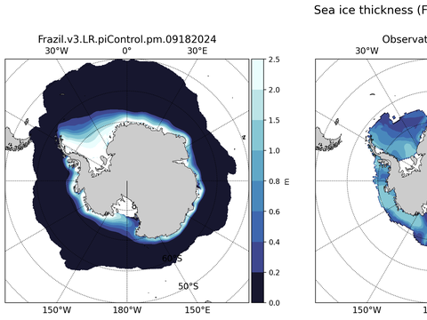 Antarctic Extended Southern-Hemisphere Sea-Ice Thickness