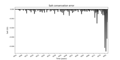 Absolute salt conservation error