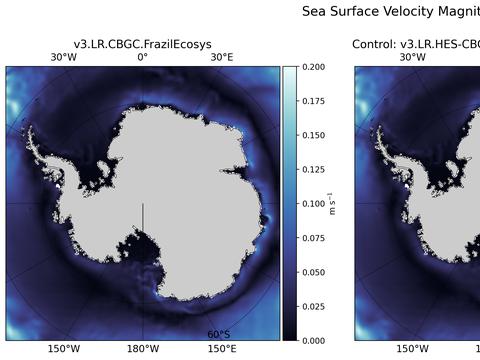 Antarctic Velocity Magnitude