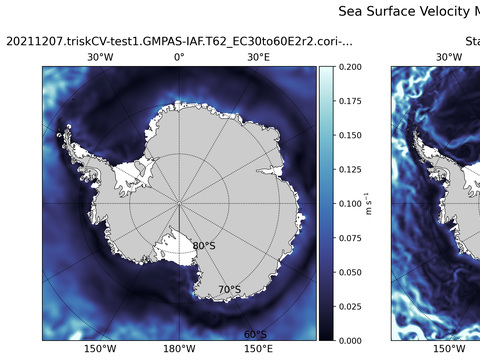 Antarctic Velocity Magnitude