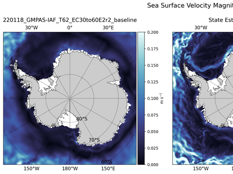 Antarctic Velocity Magnitude