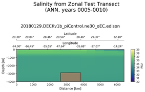 ANN Salinity from Zonal Test Transect