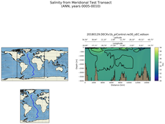 ANN Salinity from Meridional Test Transect