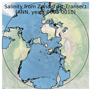 ANN Salinity from Zonal Test Transect