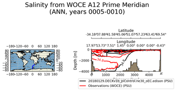 ANN Salinity from WOCE A12 Prime Meridian ANN