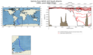 ANN Salinity from WOCE A23 South Atlantic ANN
