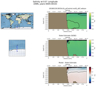 ANN Salinity at 0.0$\degree$ Longitude ANN