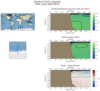 ANN Salinity at 30.0$\degree$ Longitude ANN
