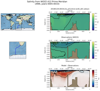 ANN Salinity from WOCE A12 Prime Meridian ANN