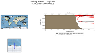 ANN Salinity at 60.0$\degree$ Longitude ANN