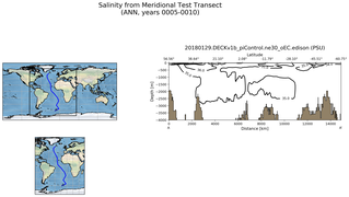 ANN Salinity from Meridional Test Transect
