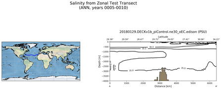 ANN Salinity from Zonal Test Transect