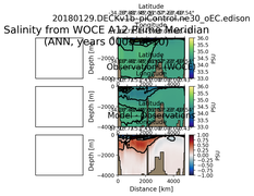 ANN Salinity from WOCE A12 Prime Meridian ANN