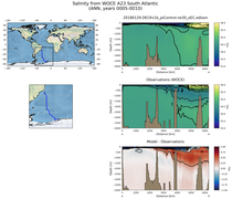 ANN Salinity from WOCE A23 South Atlantic ANN