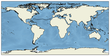 ANN Salinity from Zonal Test Transect