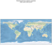 ANN Potential Density at 240.0$\degree$ Longitude ANN