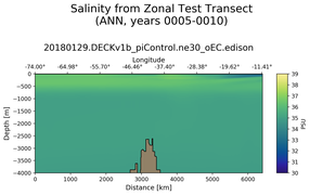 ANN Salinity from Zonal Test Transect