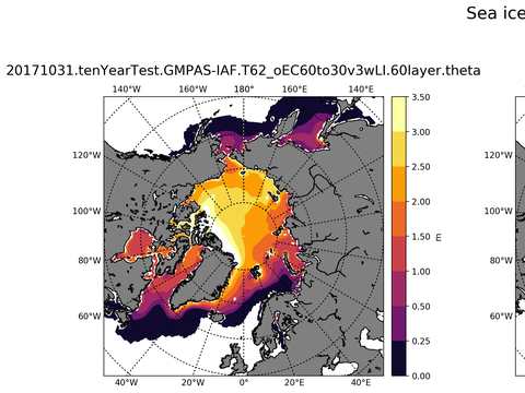 Northern-Hemisphere Sea-Ice Thicknesss