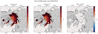 JJA JJA Climatology Map of Northern-Hemisphere Sea Ice Melting