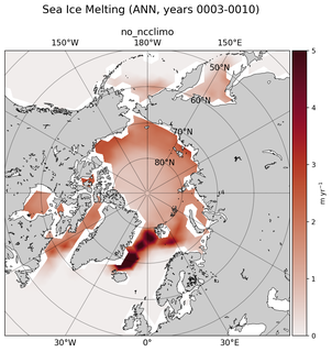 ANN ANN Climatology Map of Northern-Hemisphere Sea Ice Melting