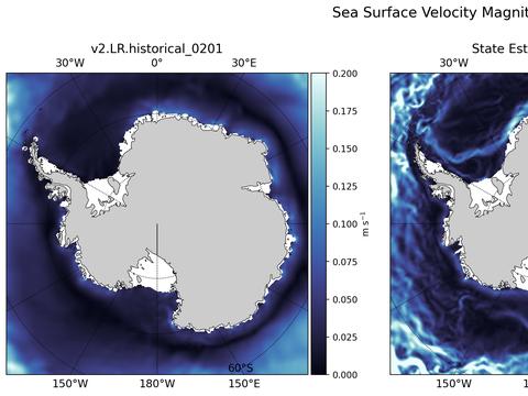 Antarctic Velocity Magnitude