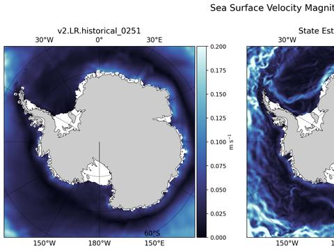Antarctic Velocity Magnitude
