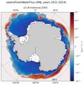 AMJ seaIceFreshWaterFlux