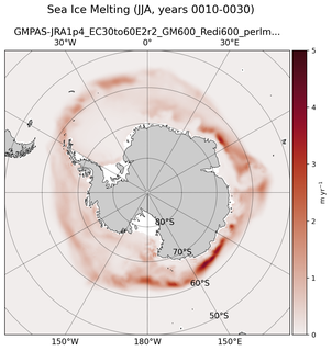 JJA JJA Climatology Map of Southern-Hemisphere Sea Ice Melting