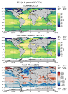 JAS Mean Sea Surface Salinity