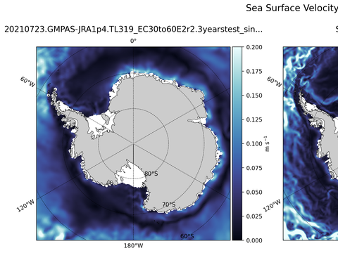 Antarctic Velocity Magnitude