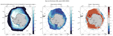 ON Climatology Map of Southern-Hemisphere Sea-Ice Thickness.