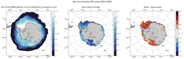 FM Climatology Map of Southern-Hemisphere Sea-Ice Thickness.